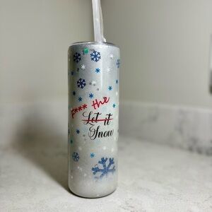 New-Handmade Festive Funny 20oz Snowflake Tumbler Winter